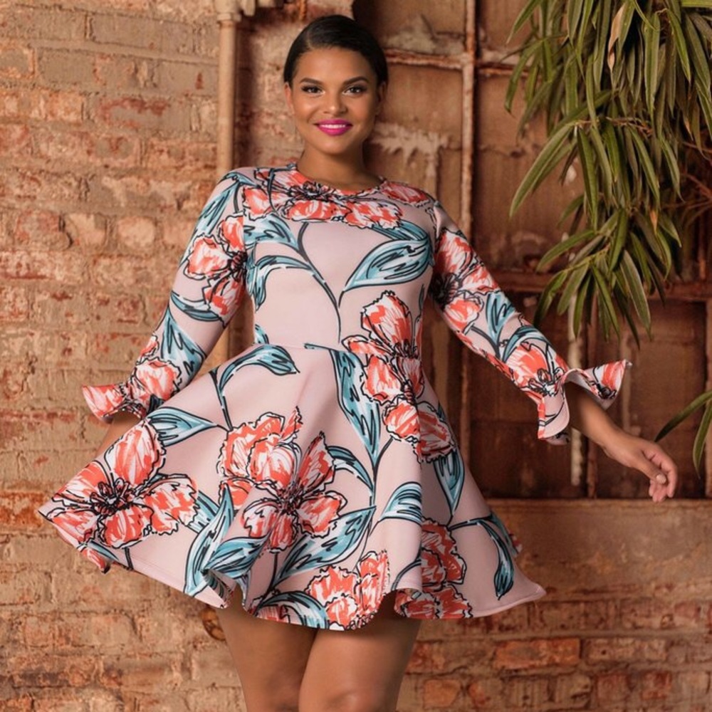 Rue 107 mini scuba skater dress size 1x NWT